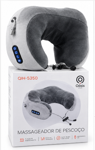 Massageador de Pescoço Recarregável 5.0V 7W Oasis OIH-5350