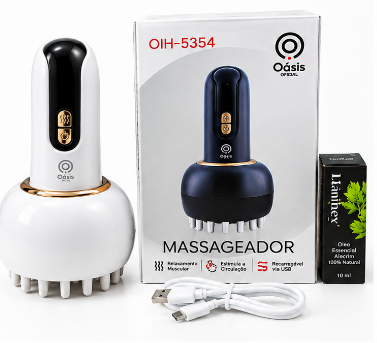 Massageador Inteligente Portátil Recarregável 2W Oasis OIH-5354