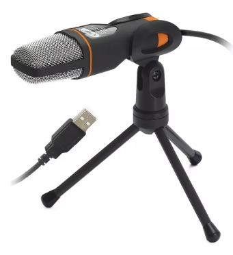 Microfone Condensador de Mesa USB 5V com Tripé Onistek ON-916