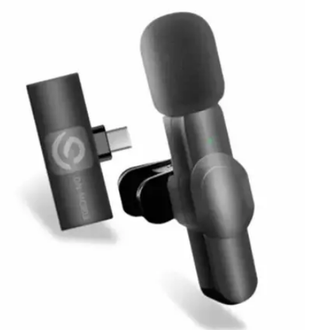 Microfone de Lapela Sem Fio com Conexão Type-C Onistek ON-MC803