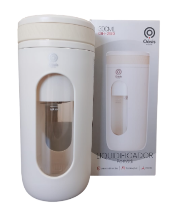 Mini Liquidificador Portátil Recarregável 300ml Oasis OIH-2510