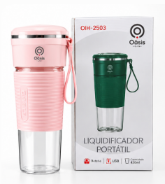 Mini Liquidificador Portátil Recarregável 5V 1A Oasis OIH-2503