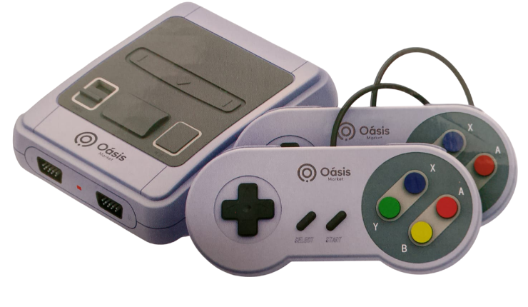 Mini Videogame com 2 Controles e 620 Jogos em Alta Definição Oasis OIH-5910
