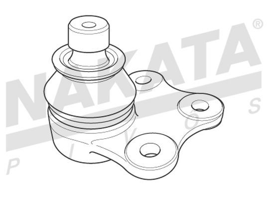 Pivô de Suspensão Inferior Nakata N 2136 Ford Ecosport/Fiesta/Ka