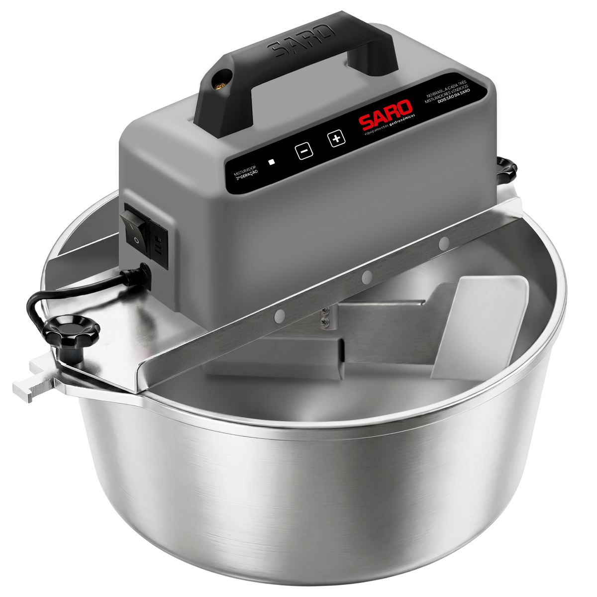 Panela Misturadeira Elétrica Saro PA10 10 Litros Bivolt para Doces e Salgados