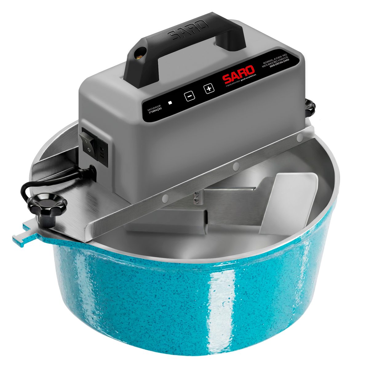 Panela Misturadeira Elétrica Saro PA10 10 Litros Bivolt para Doces e Salgados