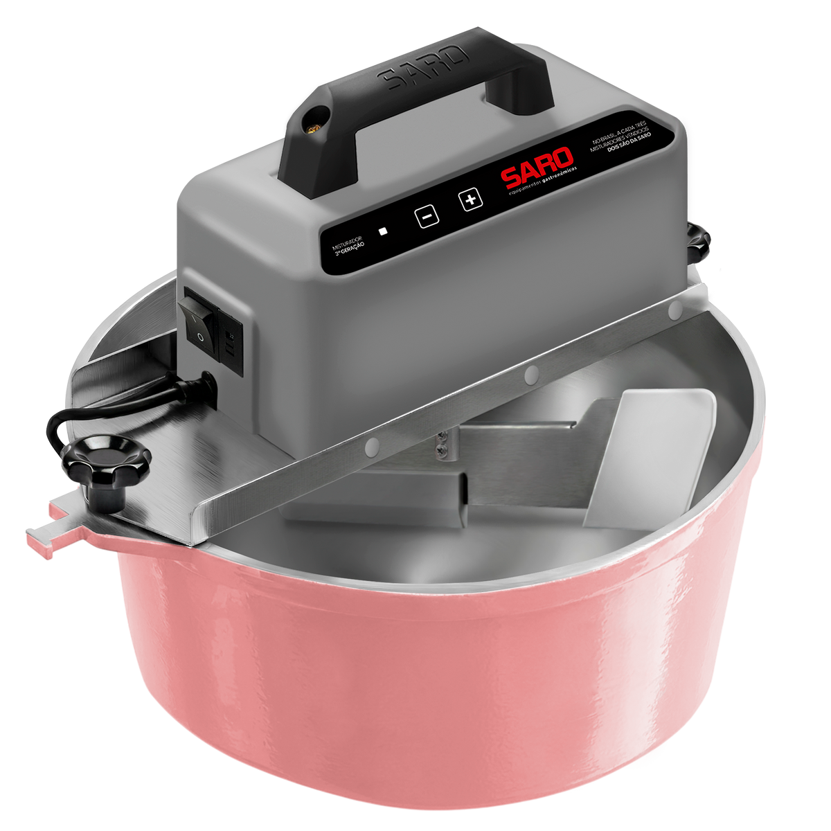 Panela Misturadeira Elétrica Saro PA10 10 Litros Bivolt para Doces e Salgados
