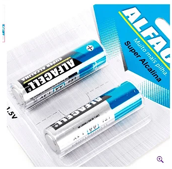 Pilha Alcalina AA 1,5V Cartela com 2 Unidades Alfacell LR6/2B