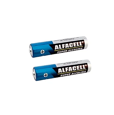 Pilha Alcalina AA 1,5V Cartela com 2 Unidades Alfacell LR6/2B