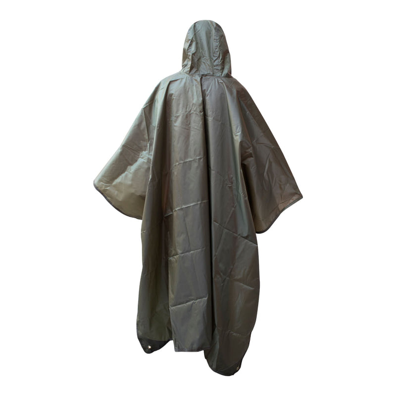 Capa De Chuva Tenda Poncho 2 em 1 Camping Verde