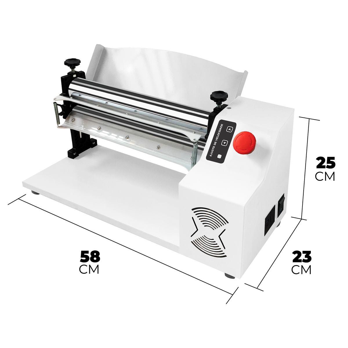 Cilindro Elétrico Cromado 40 cm Saro CECR com Regulador de Velocidade Bivolt