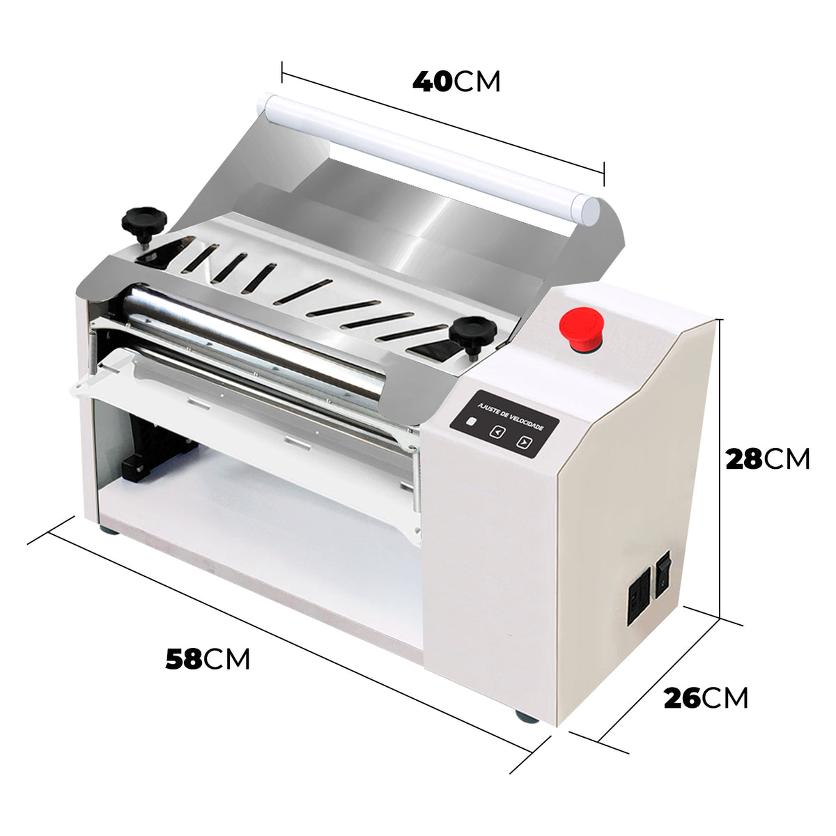 Cilindro Elétrico Semi Industrial Gold 40 cm Saro CICR 1/3 CV com Regulador Bivolt
