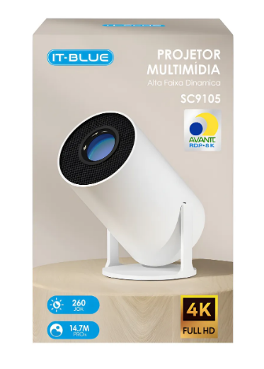 Projetor de LED Multimídia Bivolt It-Blue SC9105