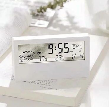 Relógio de Mesa Digital com Despertador, Termômetro e Calendário a Pilha Luatek ZB-2008