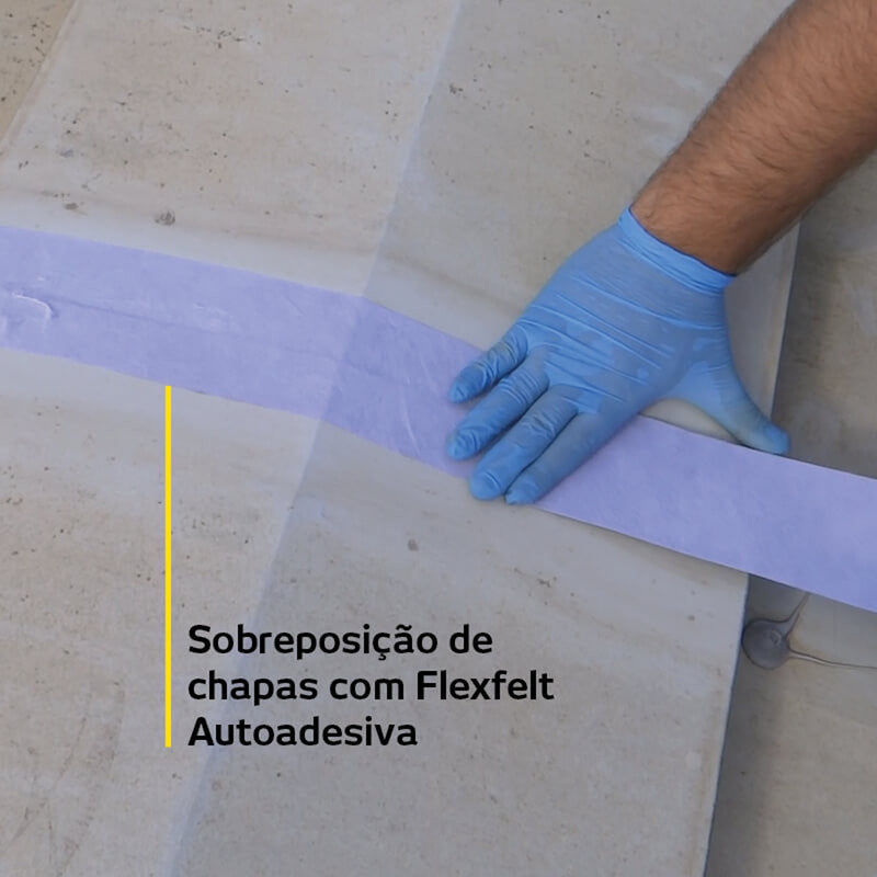 Tela De Reforço Hard Flexfelt Autoadesiva 80mm X 20m