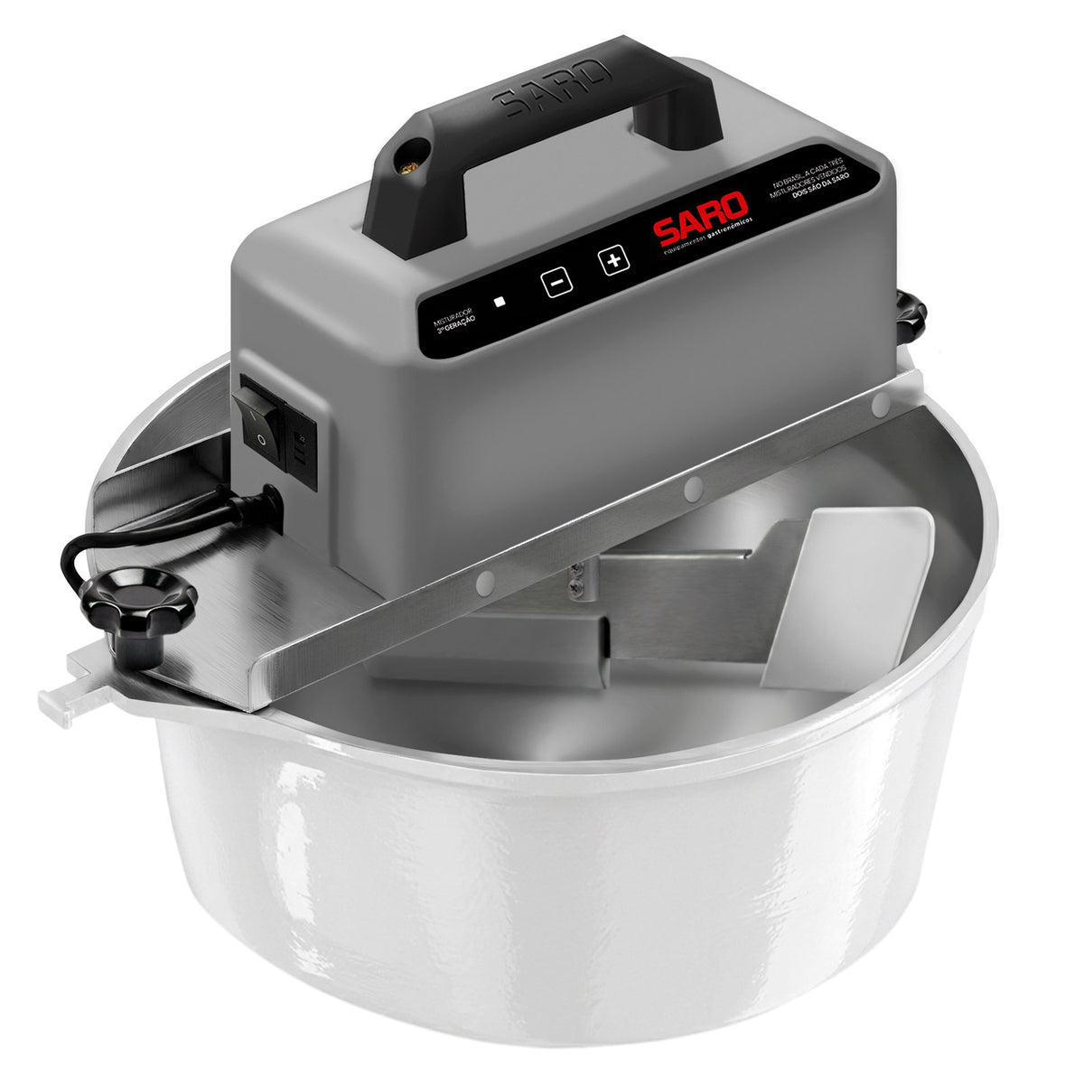 Panela Misturadeira Elétrica Saro PA10 10 Litros Bivolt para Doces e Salgados