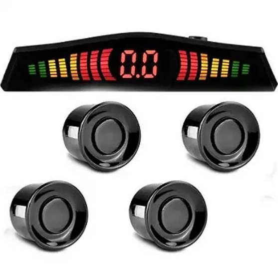 Sensor de Estacionamento com 4 Pontos e Display Digital Lelong LE-03140