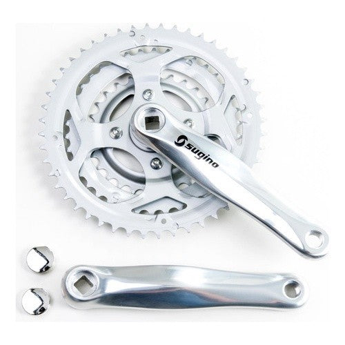Pedivela Mtb Aluminio, 170mm, Polido, Clh 28/38/48d Index