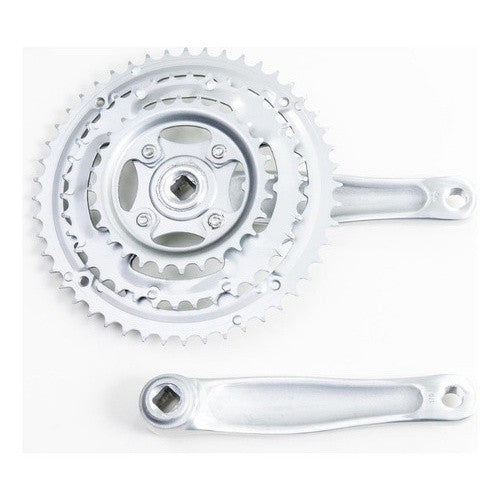 Pedivela Mtb Aluminio, 170mm, Polido, Clh 28/38/48d Index