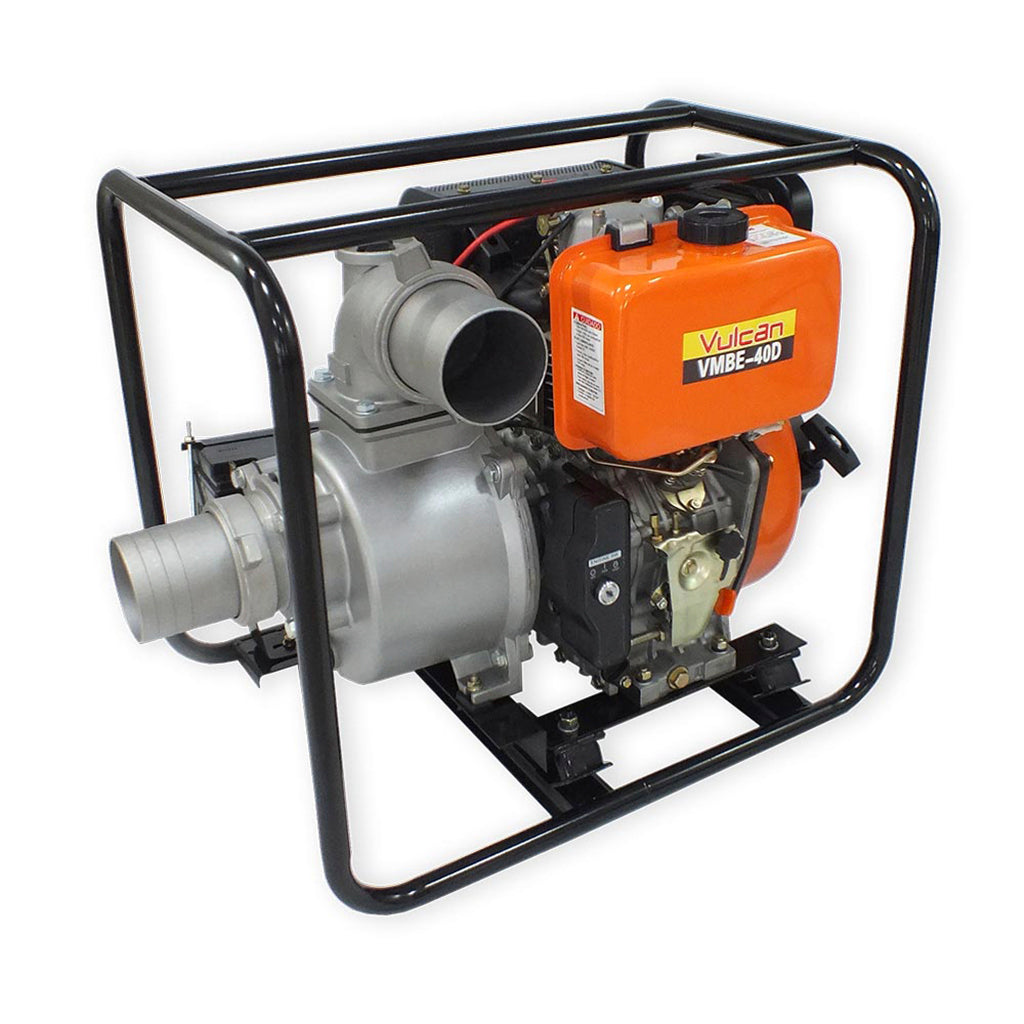 Motobomba Diesel Autoescorvante 4" Pol 406cc 9HP Partida Elétrica VMBE40D Vulcan Trent – foto 1