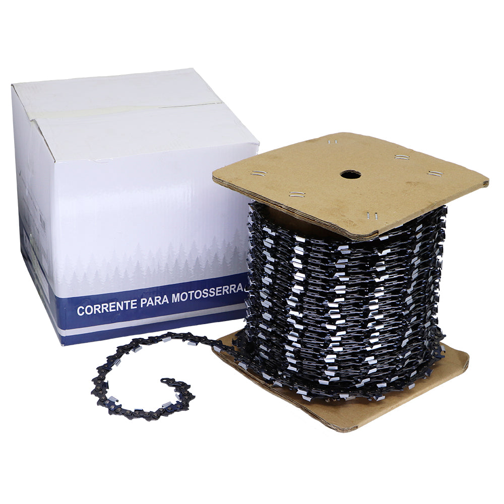 Rolo Corrente 820D 3/8 x 1,5mm (0.058") para Motosserra Stihl / husq / importada / vulcan - Duas Guias – foto 2