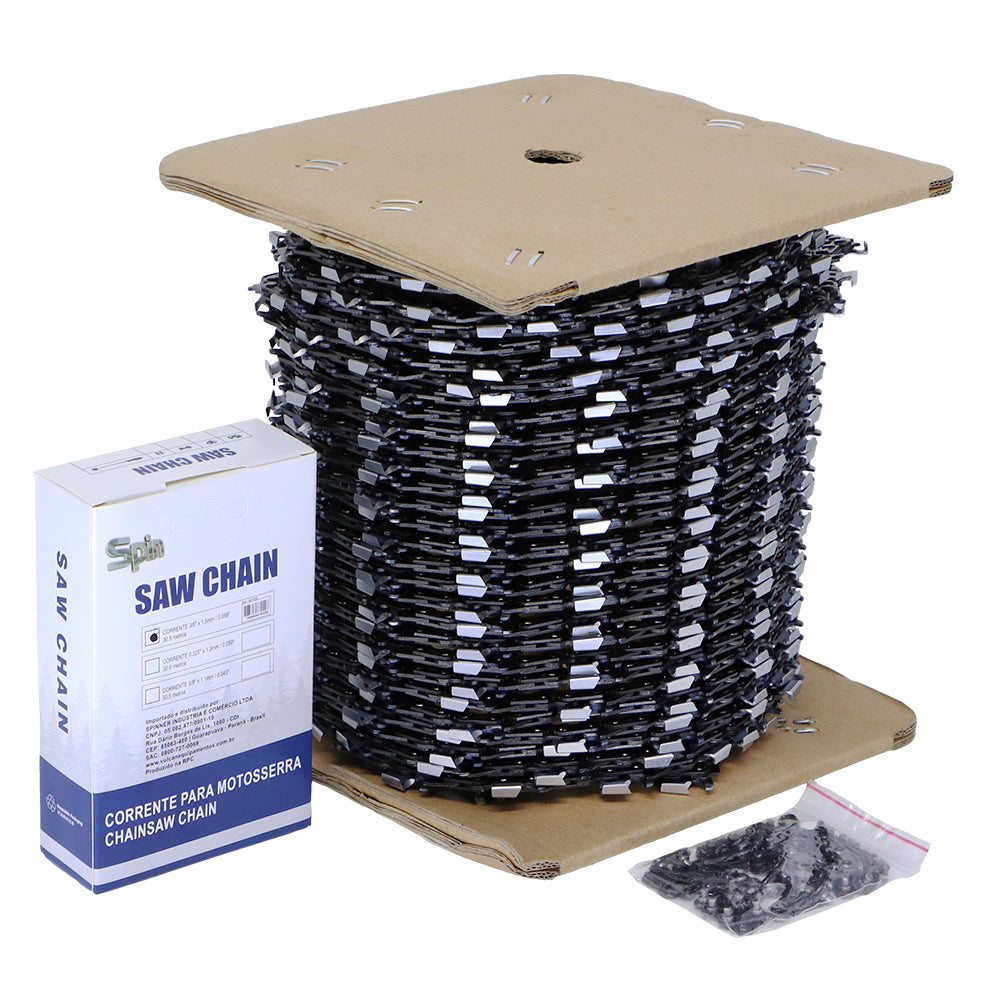 Rolo Corrente 820D 3/8 x 1,5mm (0.058") para Motosserra Stihl / husq / importada / vulcan - Duas Guias – foto 3