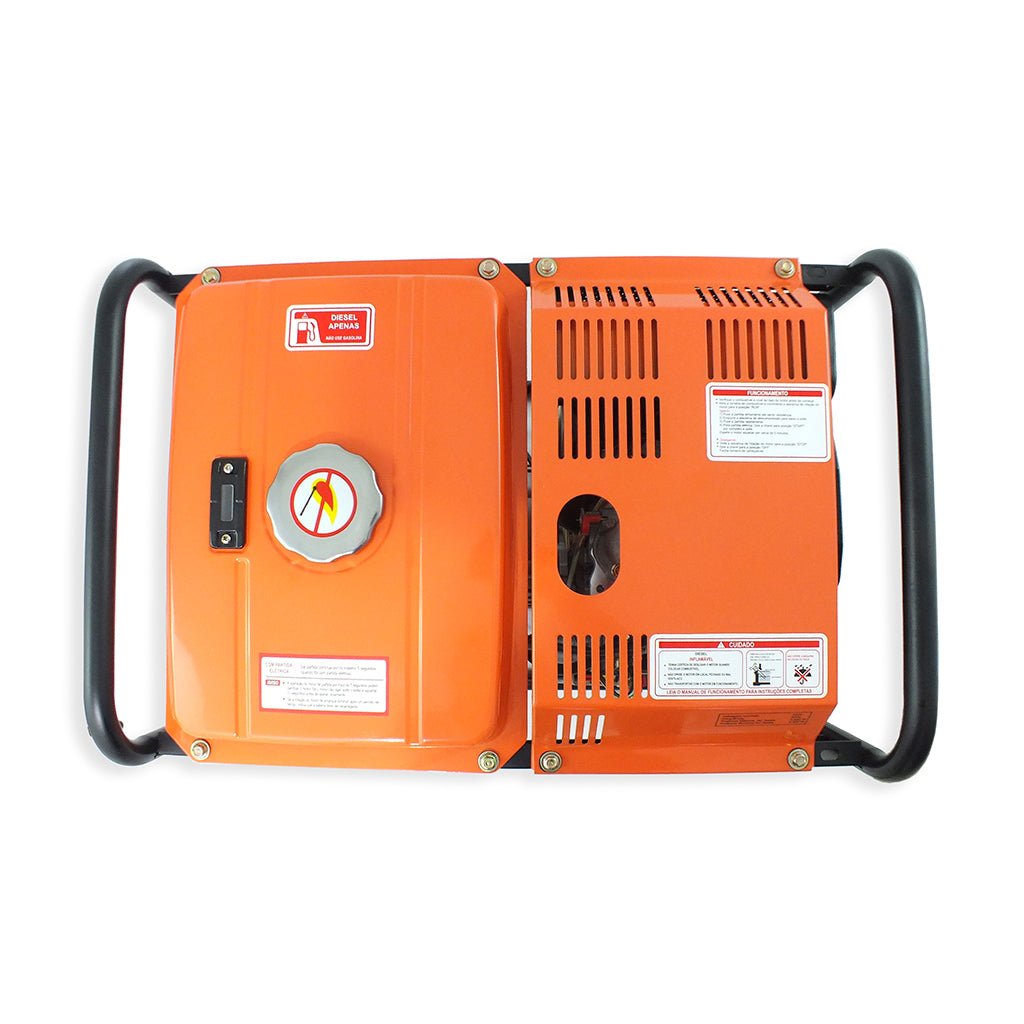 Gerador Diesel 269cc 7HP 3.6kVA 3600W Bivolt Partida Elétrica VGE3600D Vulcan Trent – foto 4