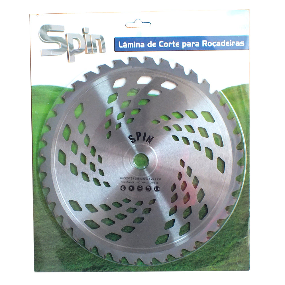 Faca Circular de Videa 2mm NS05 40 Dentes Furo 25,4mm Tamanho 255mm x Espessura 1,25mm - Spin – foto 4