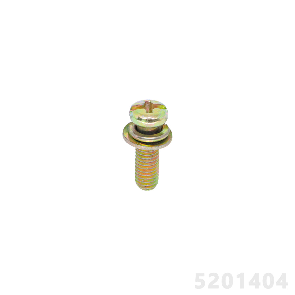 Parafuso Phillips 5 x 15mm - Dourado - com Arruela Lisa e Pressão – foto 1