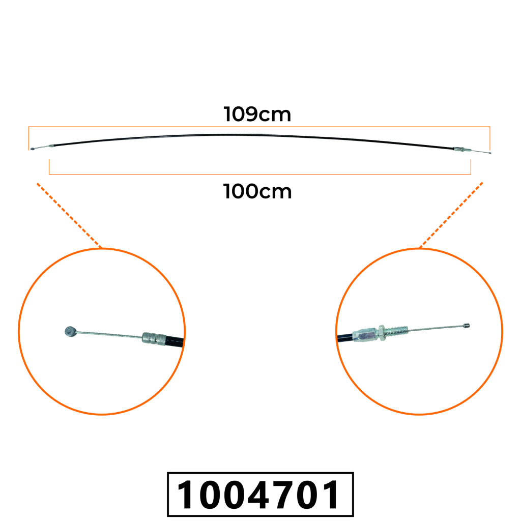 Cabo do Acelerador para Roçadeira 26cc/33cc/43cc/52cc/63cc / Roçadeira VR430P / VR520P / VR630P -109cm – foto 1