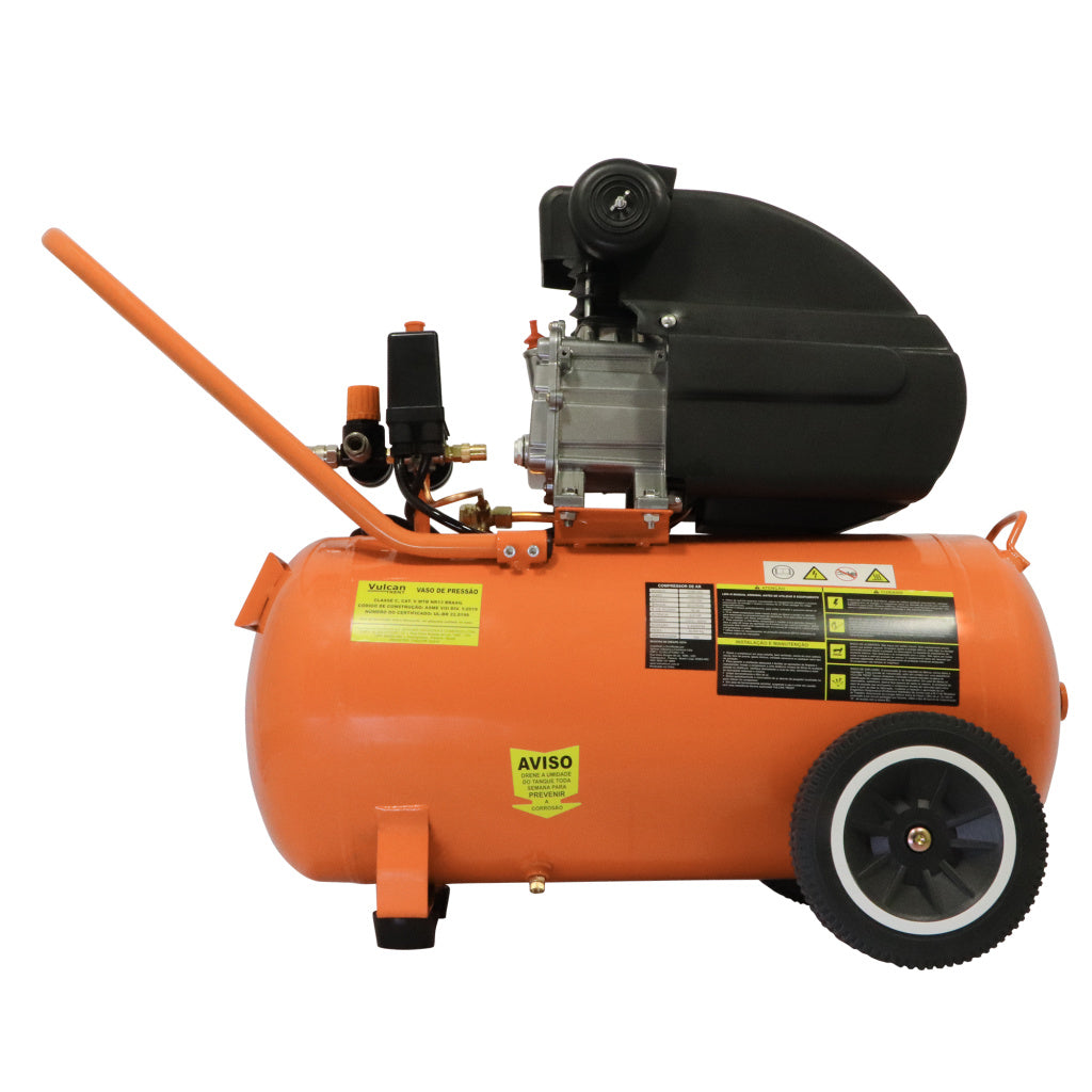 Compressor VC50 2,5hp 11 Bar 160 Psi 08 Pes 127V Vulcan Trent – foto 2