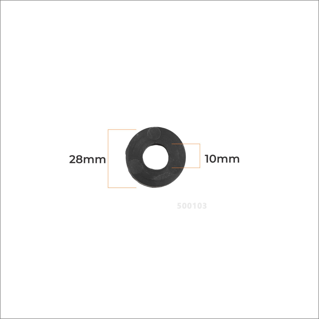 Bucha de Borracha 10mm x 28mm x 11mm da Roda para Cortador de Grama 4,5hp/6,5hp – foto 3