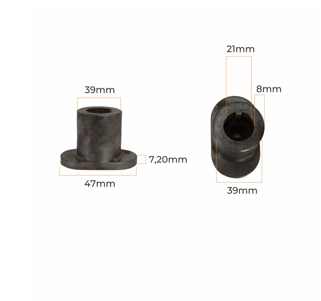 Flange da Faca Eixo 21mm para Cortador de Grama a Gasolina 4,5hp/6,5hp – foto 5