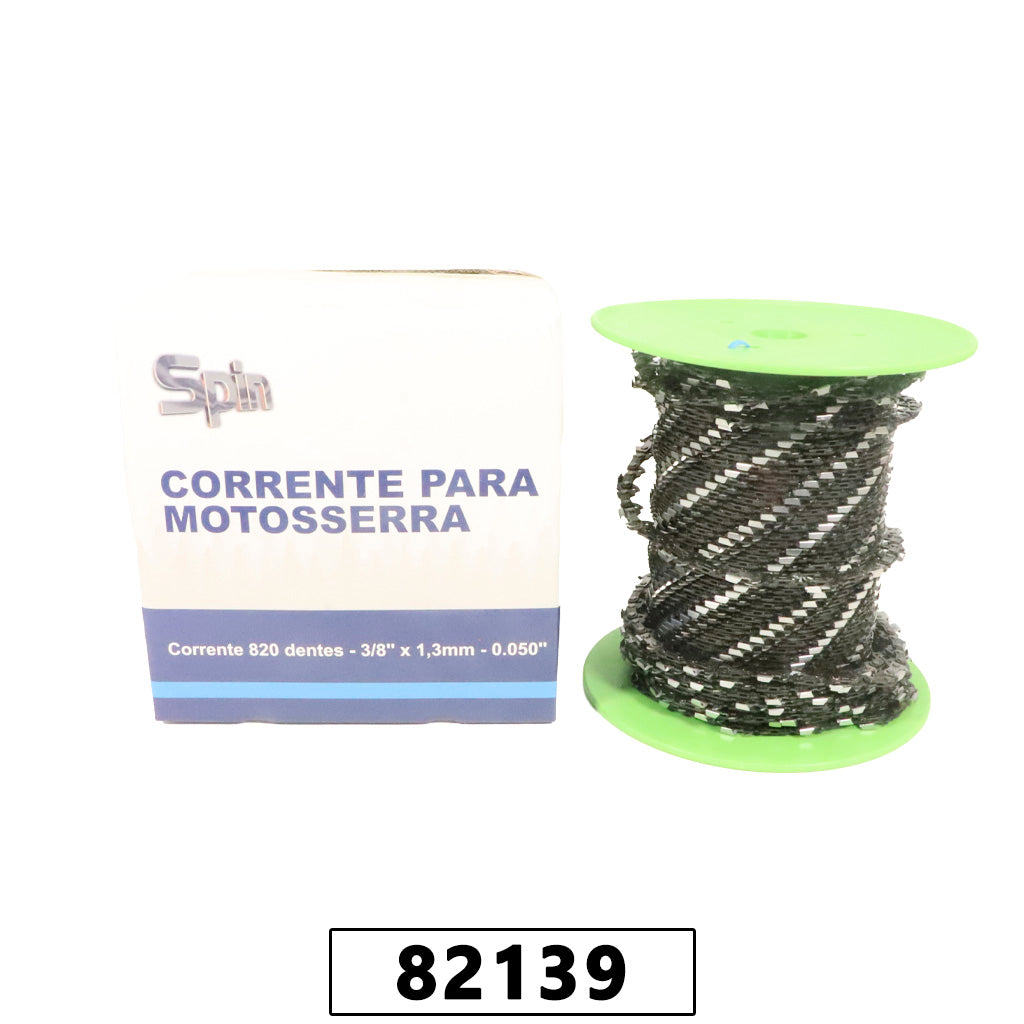 Rolo Corrente 820D 3/8 x 1,3mm (0.050") para Motosserra Stihl 025 / Motopodor VP3300L - Duas Guias – foto 3