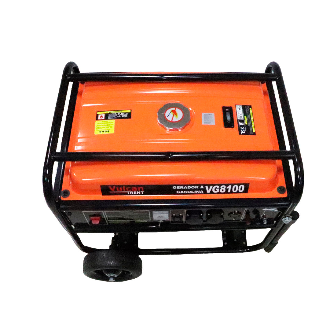 Gerador Gasolina 4T 420cc 15HP 6.5kVA 6500W Bivolt Partida Manual VG8100 Vulcan Trent – foto 4