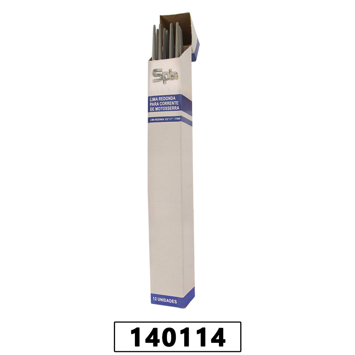 Lima para Corrente de Motosserra 5/32" (4,00mm) x 8" (200mm) com 12 Un - Marca Spin – foto 1