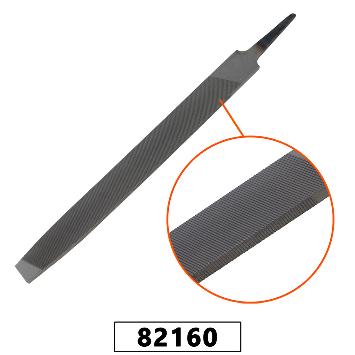 Lima para Enxada Tipo Chata 3/4" (20mm) x 8" (200mm) com 12 Un - Marca Spin – foto 1