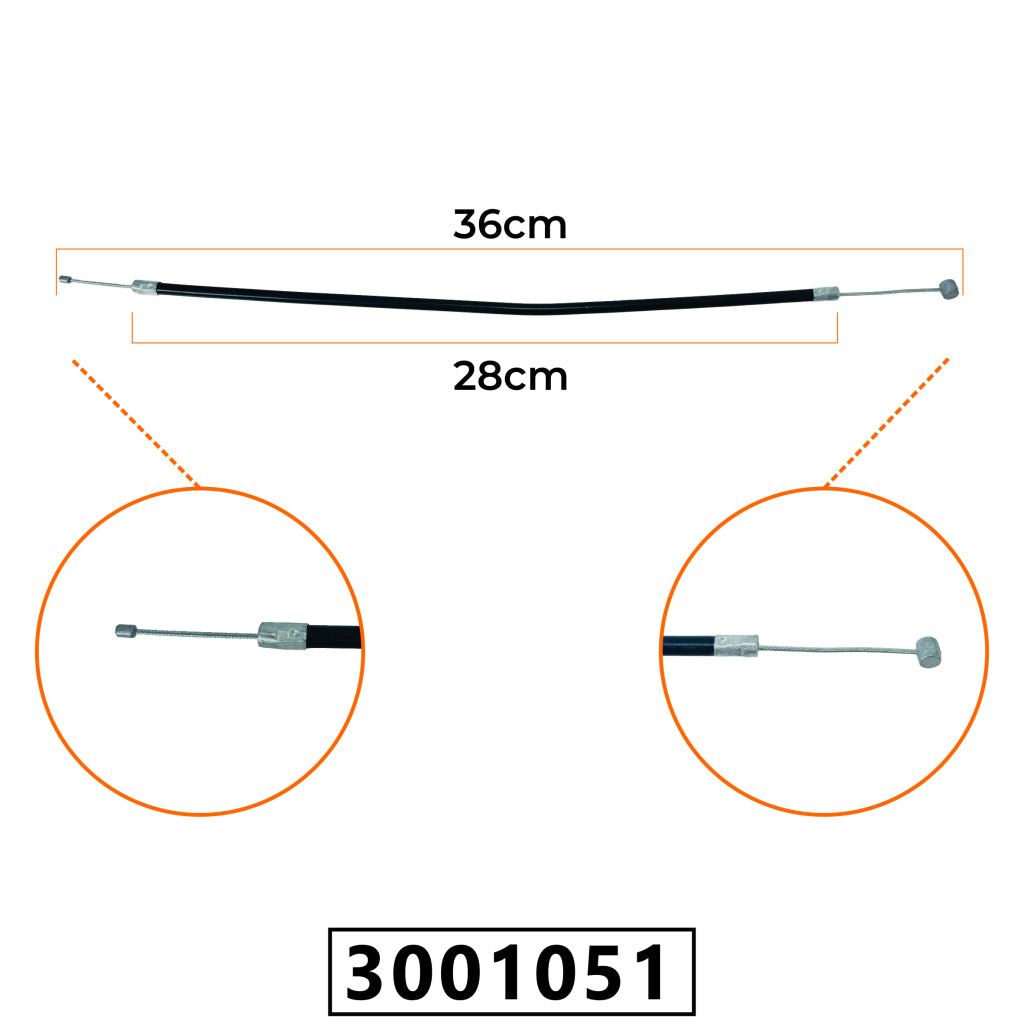 Cabo do Acelerador para Pulverizador 25cc/26cc / Pulverizador VPM260 / VMP25L - 36cm – foto 1