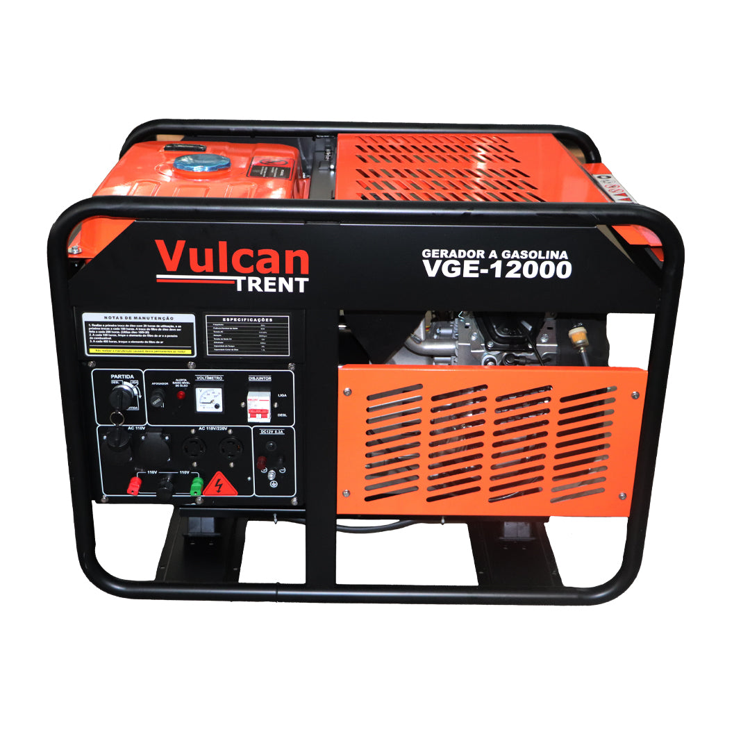 Gerador Gasolina 4T 678cc 21HP 12,0kVA 12000W Monofasico Bivolt - Part.elet - VGE12000 Vulcan Trent – foto 8