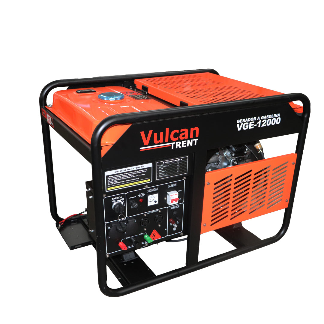 Gerador Gasolina 4T 678cc 21HP 12,0kVA 12000W Monofasico Bivolt - Part.elet - VGE12000 Vulcan Trent – foto 14
