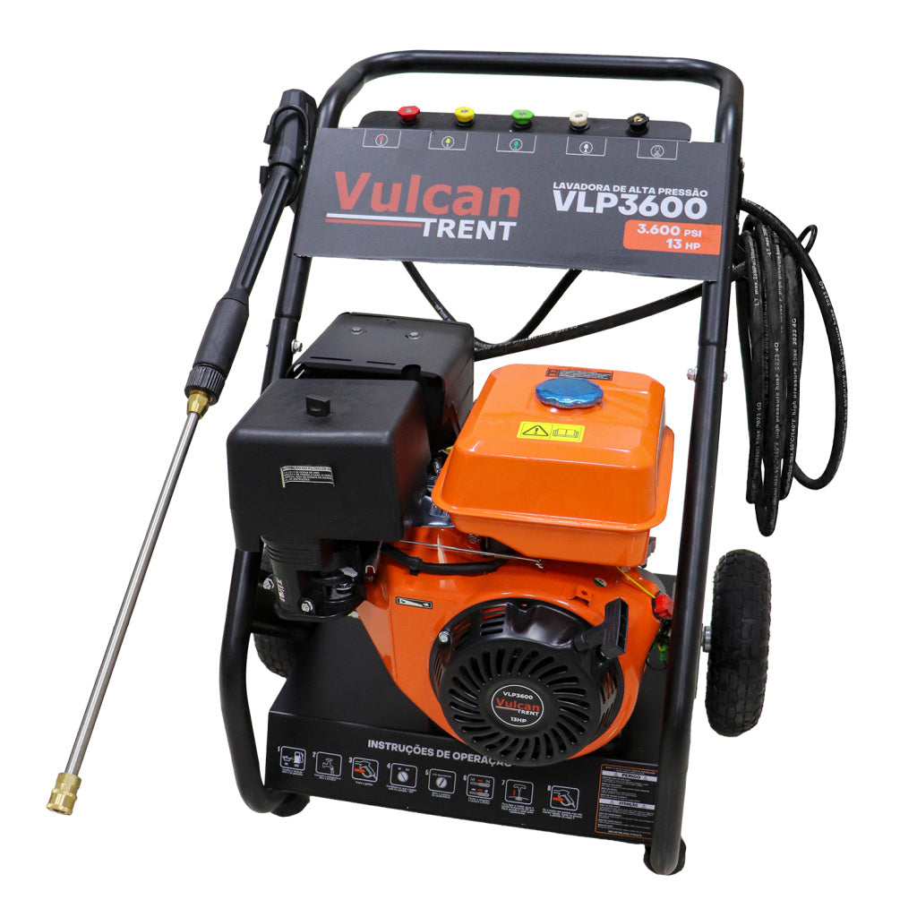 Lavadora de Alta Pressão a Gasolina 15HP 420cc 3600 Libras VLP3600 - Vulcan Trent 4 Tempos – foto 1