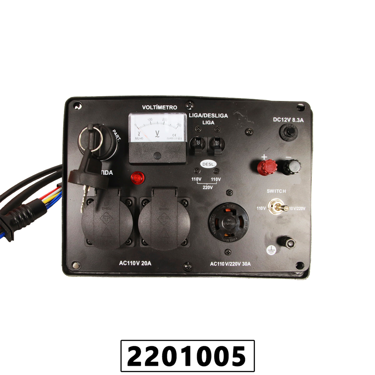 Painel Completo com Chaves de Ignição para Gerador VGE6000D – foto 5