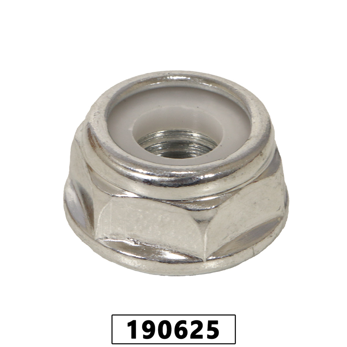 Porca da Faca Travante com Flange 10 x 1,25 Mm Rosca Esquerda P / roçadeiras Importadas – foto 1