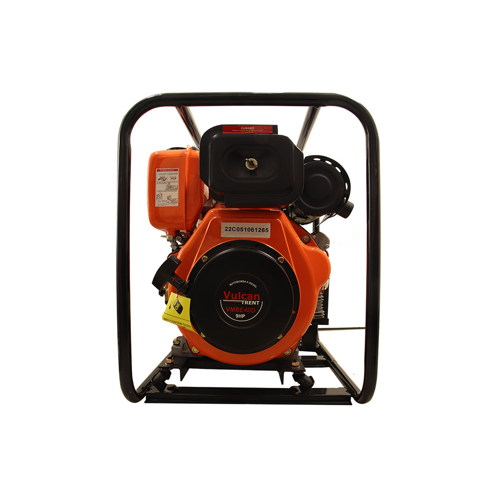 Motobomba Diesel Autoescorvante 4" Pol 406cc 9HP Partida Manual VMB40D Vulcan Trent – foto 2