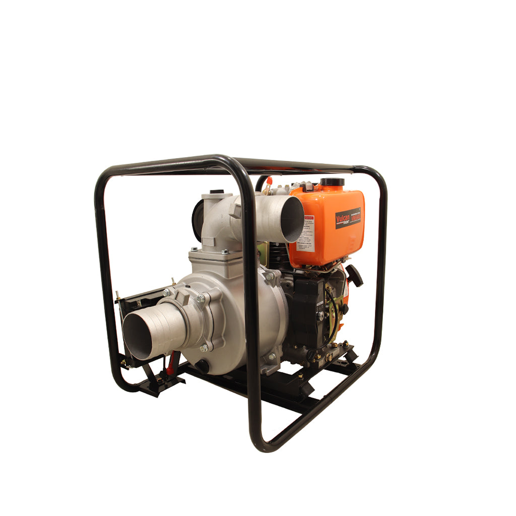 Motobomba Diesel Autoescorvante 4" Pol 406cc 9HP Partida Manual VMB40D Vulcan Trent – foto 1