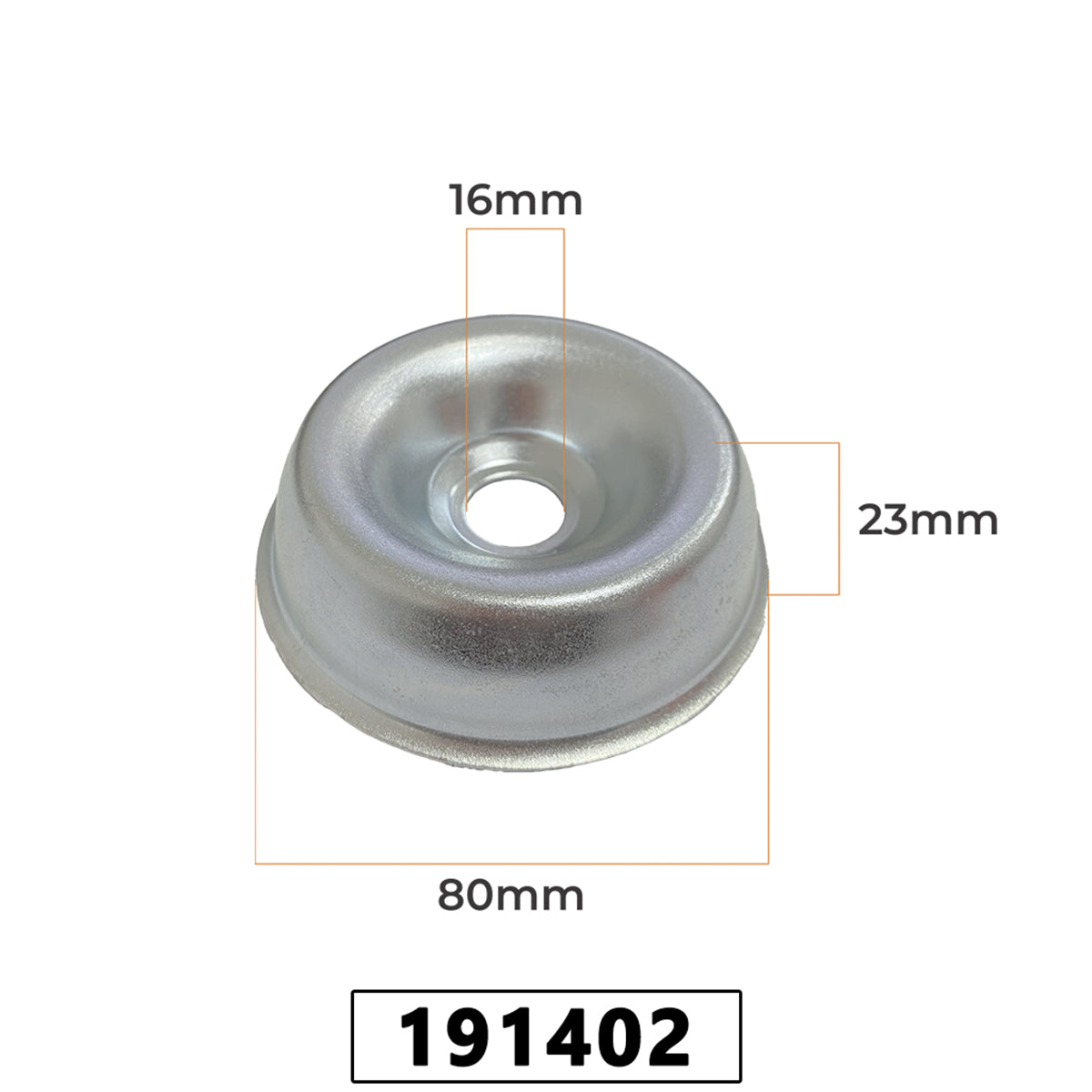 Prato Giratorio Metal 80mm Perfil Alto Furo Maior 16mm P / st FS160/220/280 / HQ 132/142/235/236/245/345 – foto 1