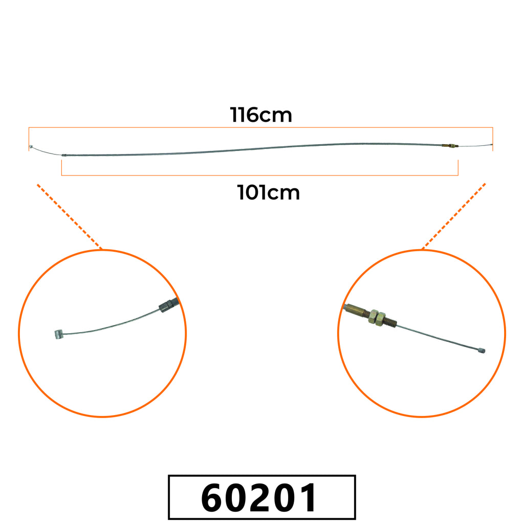 Cabo do Acelerador para Roçadeira Stihl 86/106 - 116cm – foto 1