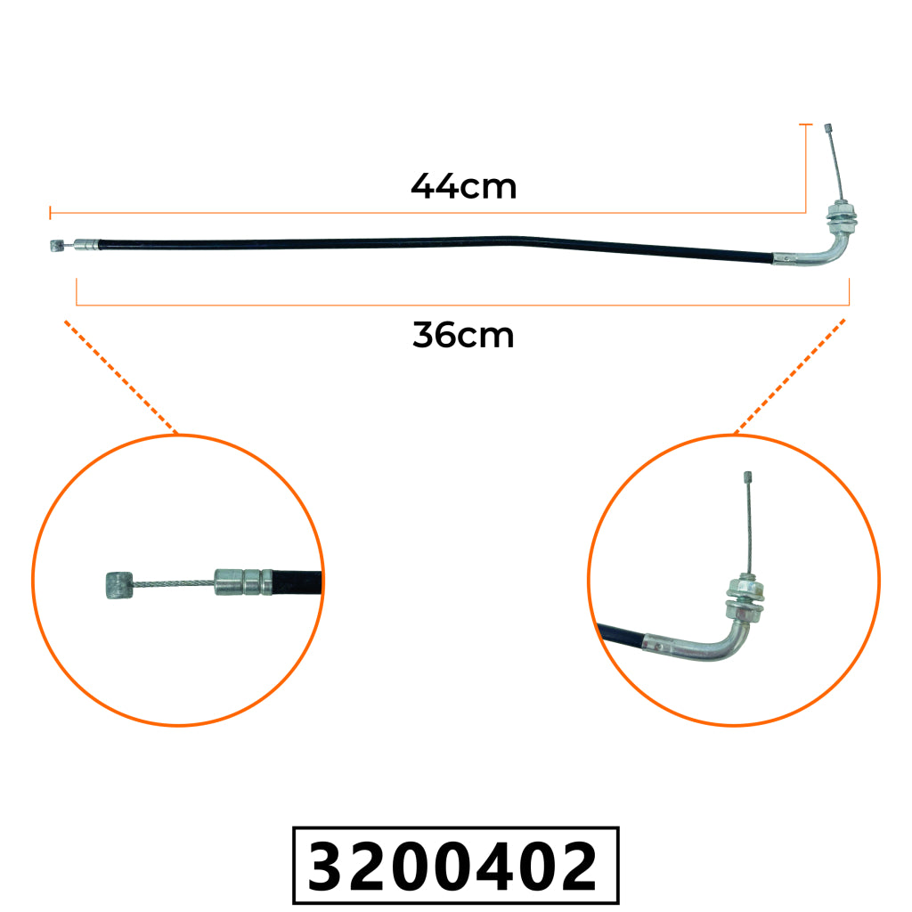Cabo do Acelerador para Atomizador 82cc / Atomizador VAT820P - 44cm – foto 1