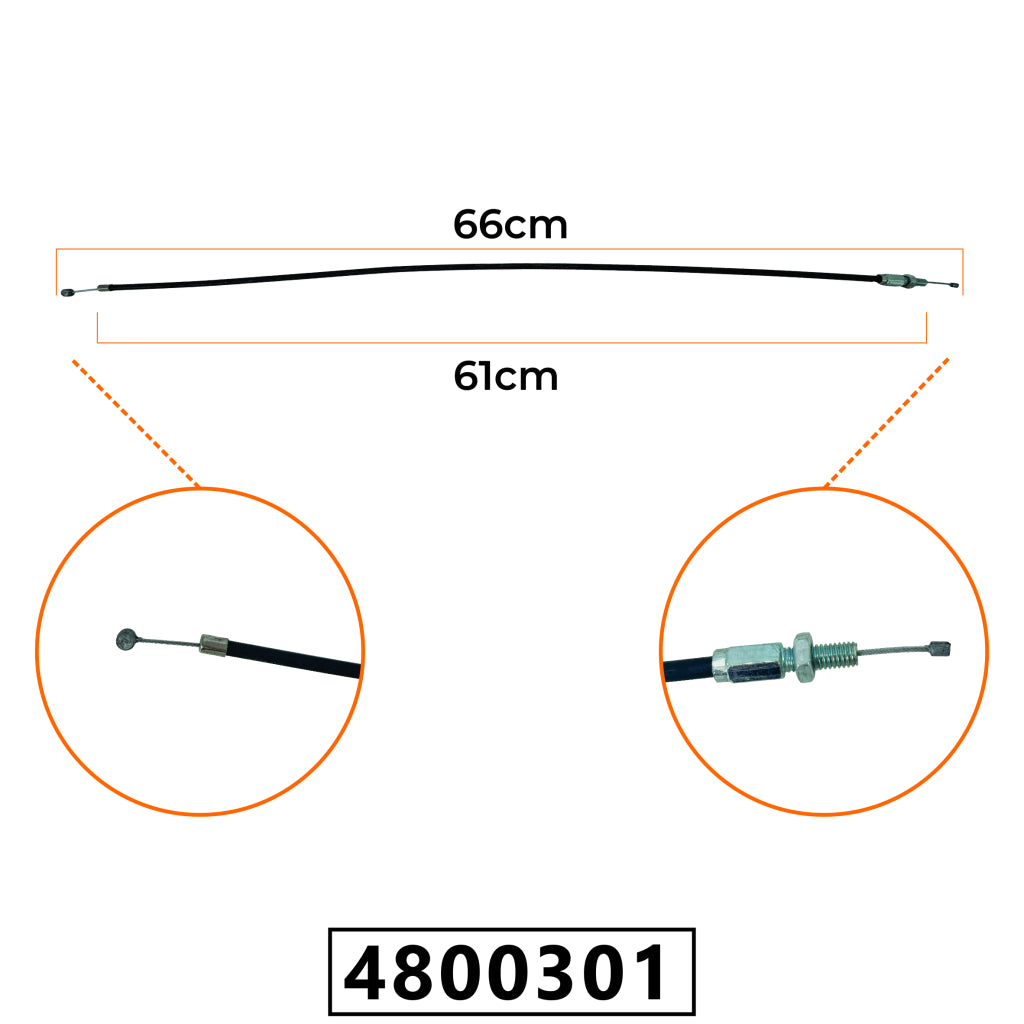 Cabo do Acelerador para Podador de Cerca Viva 25cc / Podador de Cerca Viva VP2450 - 66cm – foto 1