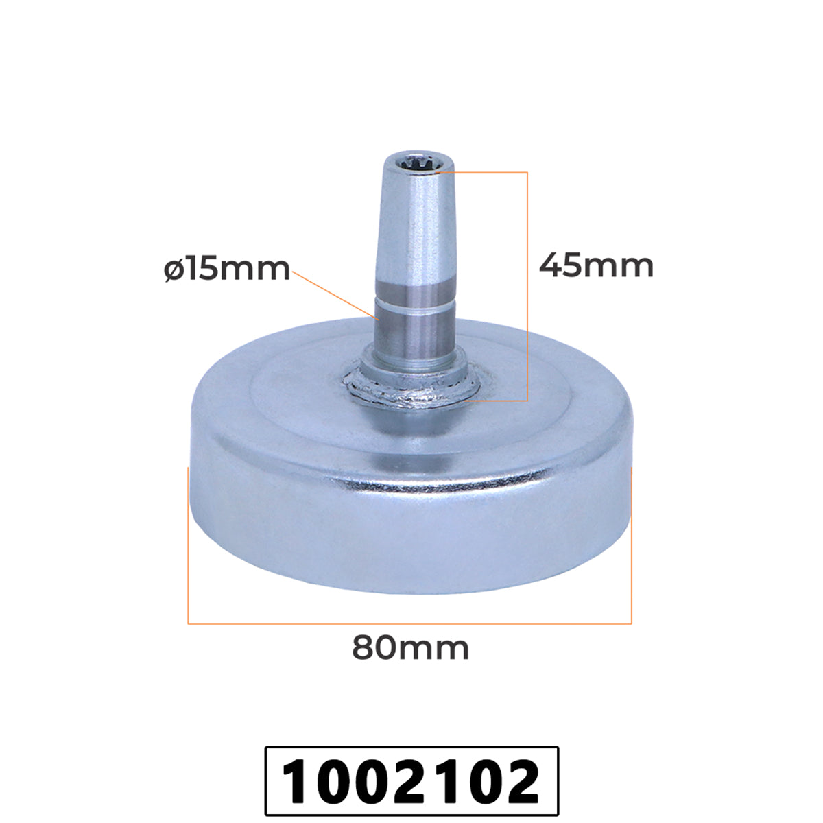 Tambor da Embreagem 9 Estrias para Roçadeira 33cc/43cc/52cc/62cc/63cc – foto 1